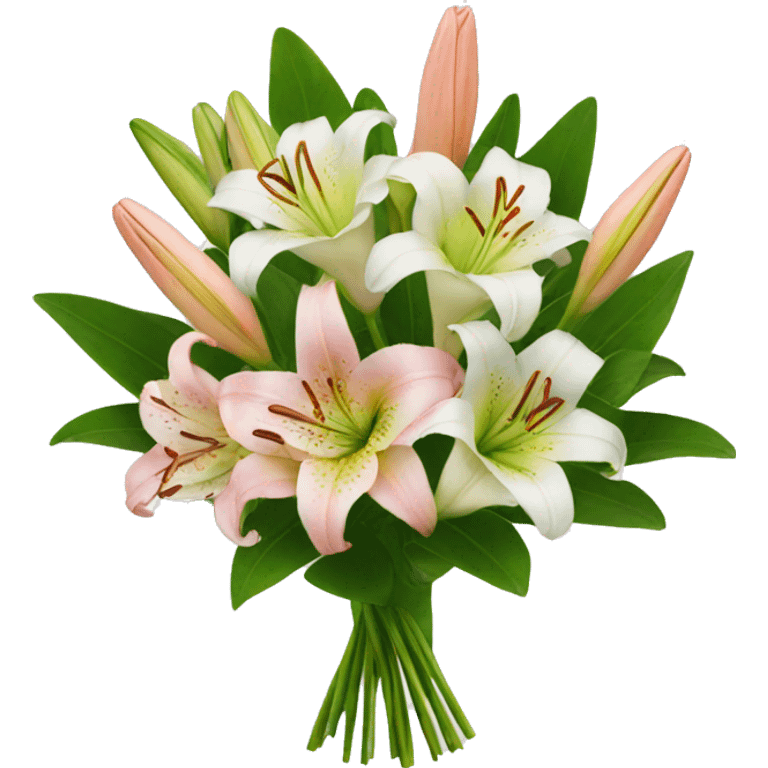 lilies bouquet emoji