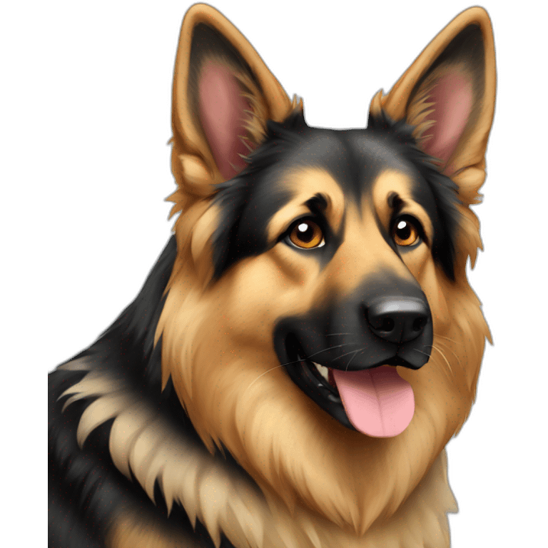 Long haired German Shepard  emoji