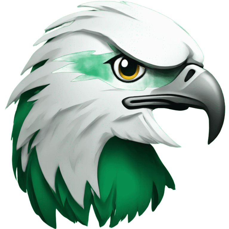 Eagles logo in Kelly Green emoji