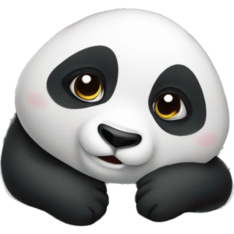 Panda waiting in car emoji