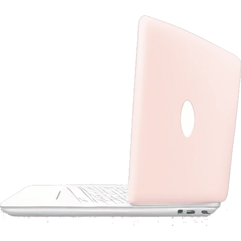 Light pink laptop emoji