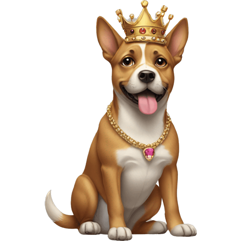 Dog with a crown emoji