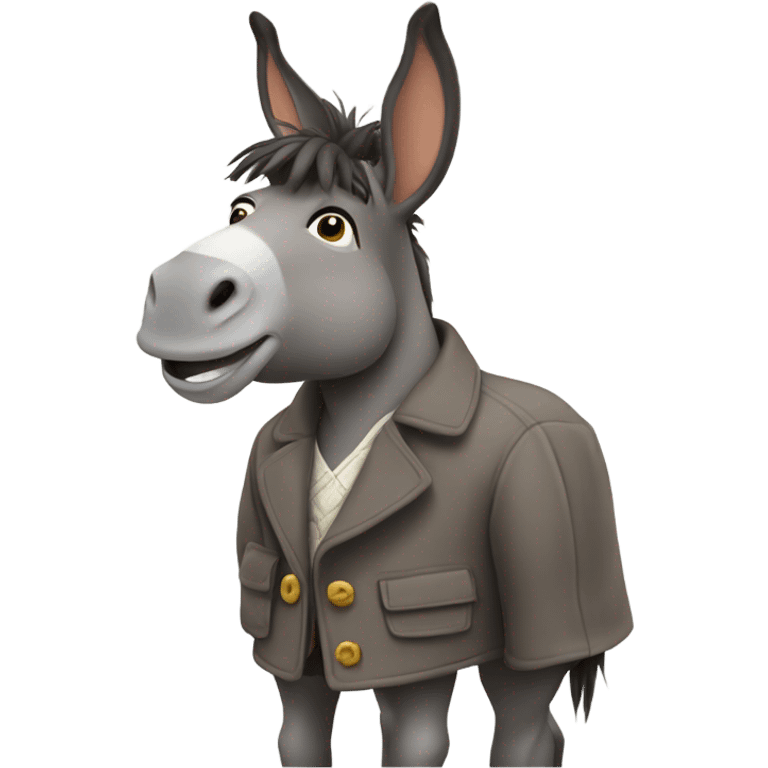 donkey wearing a coat emoji