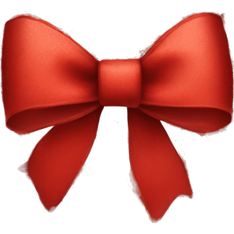 Red christmas bow  emoji