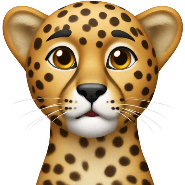 Cherry cheetah emoji