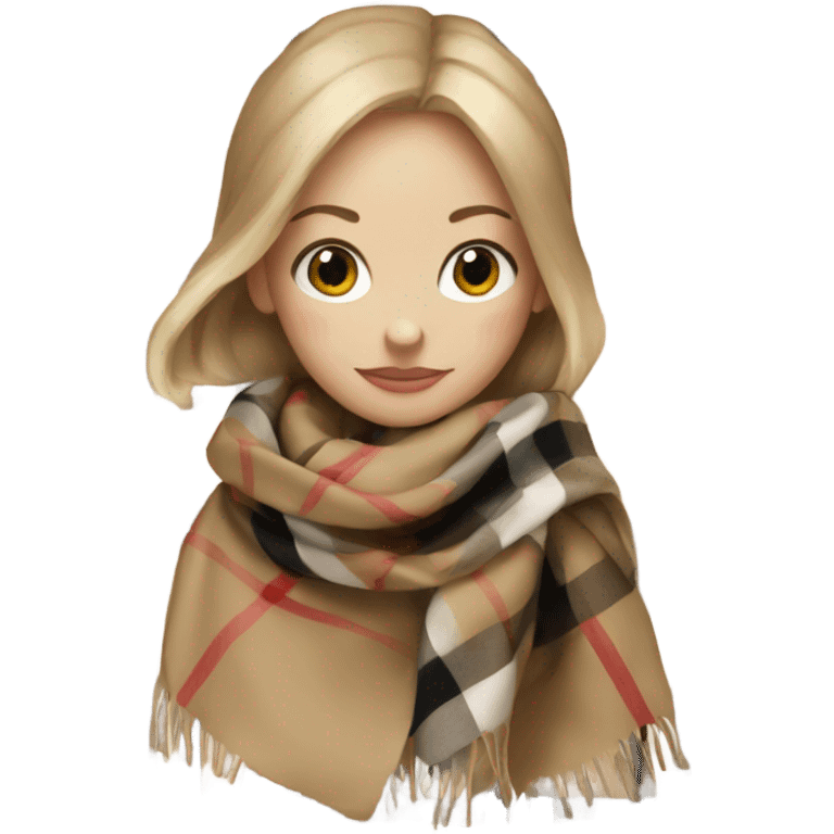 Burberry scarf  emoji