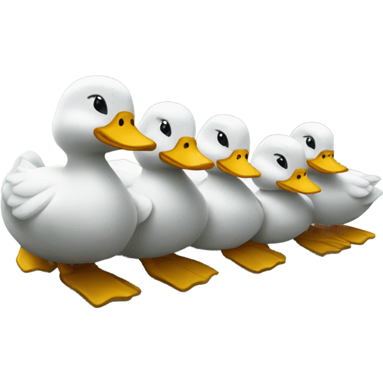 row of ducks emoji