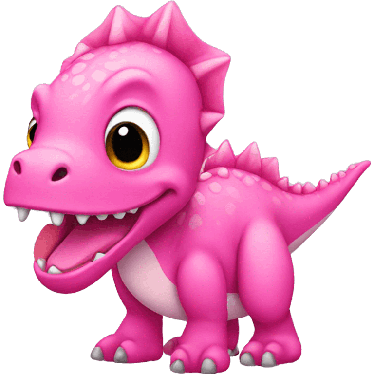 Pink girly Dinosaur emoji emoji