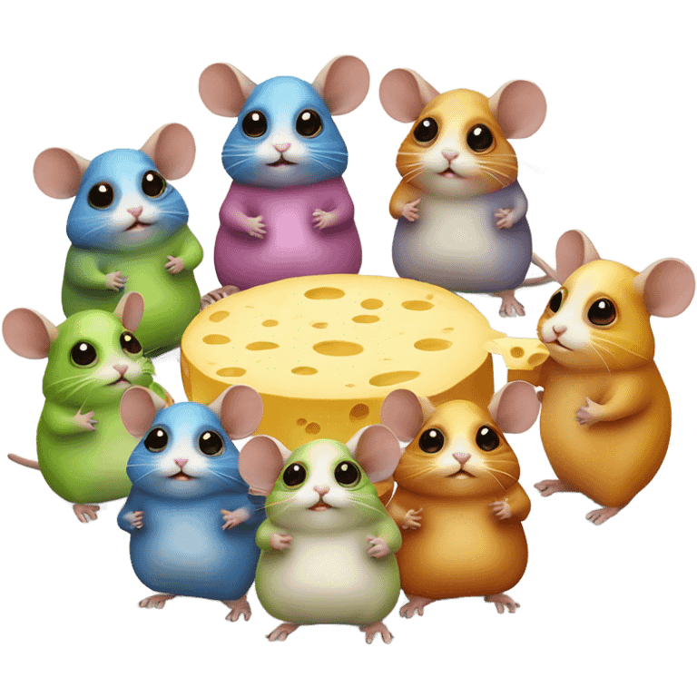 alien hamster cult with cheese  emoji