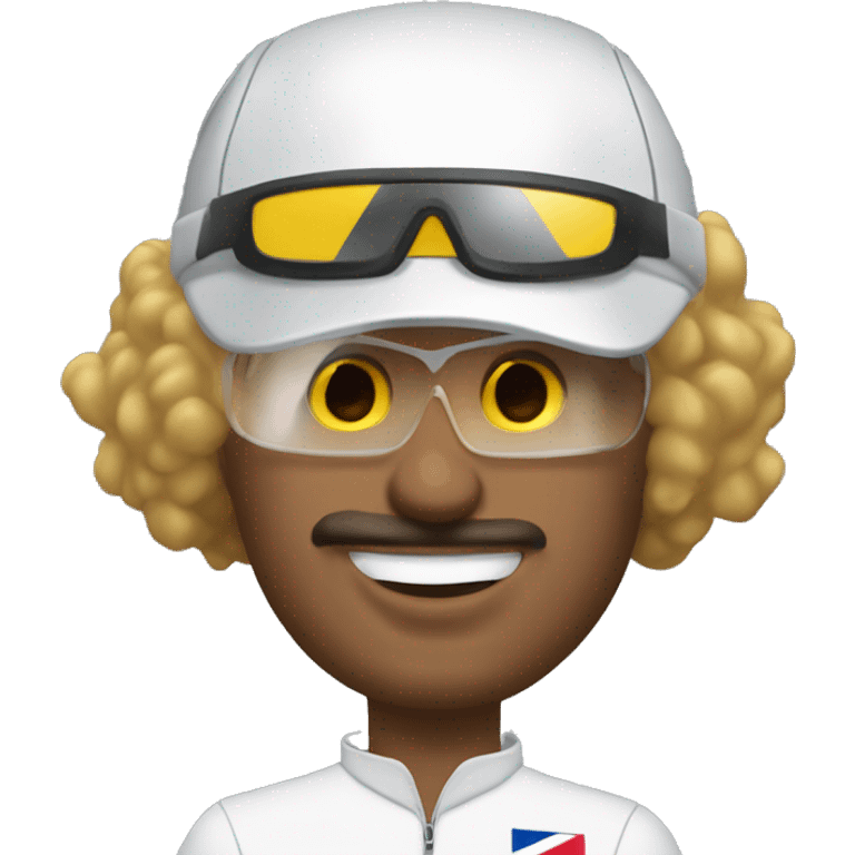 Formula one driver Lando noris, doing something in Wisconsin  emoji