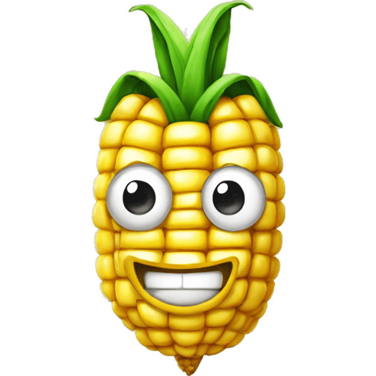 Corn mascot  emoji