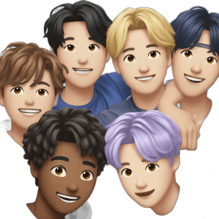 BTS seven members  emoji