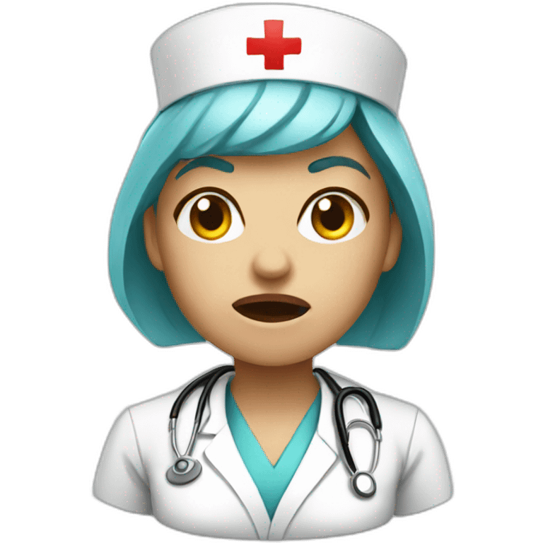 angry nurse emoji