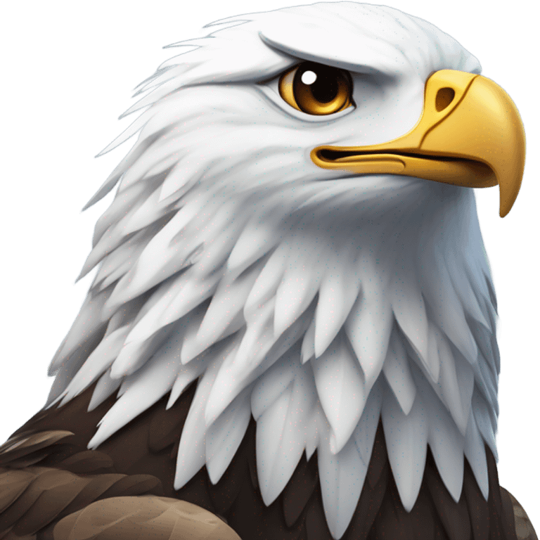 Eagle in the snow  emoji