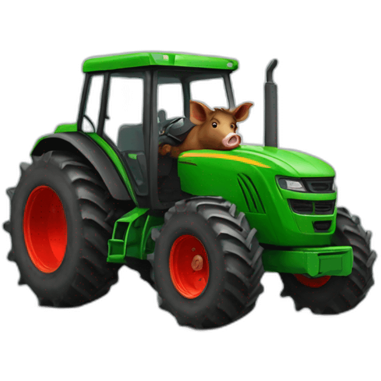 boar in tractor emoji