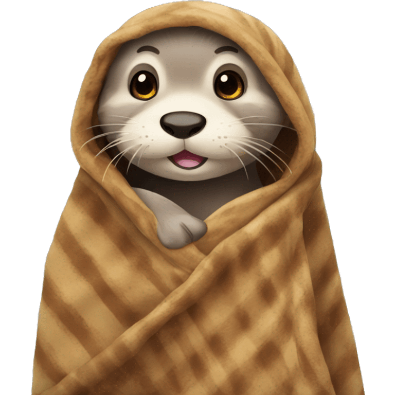 otter in blanket emoji