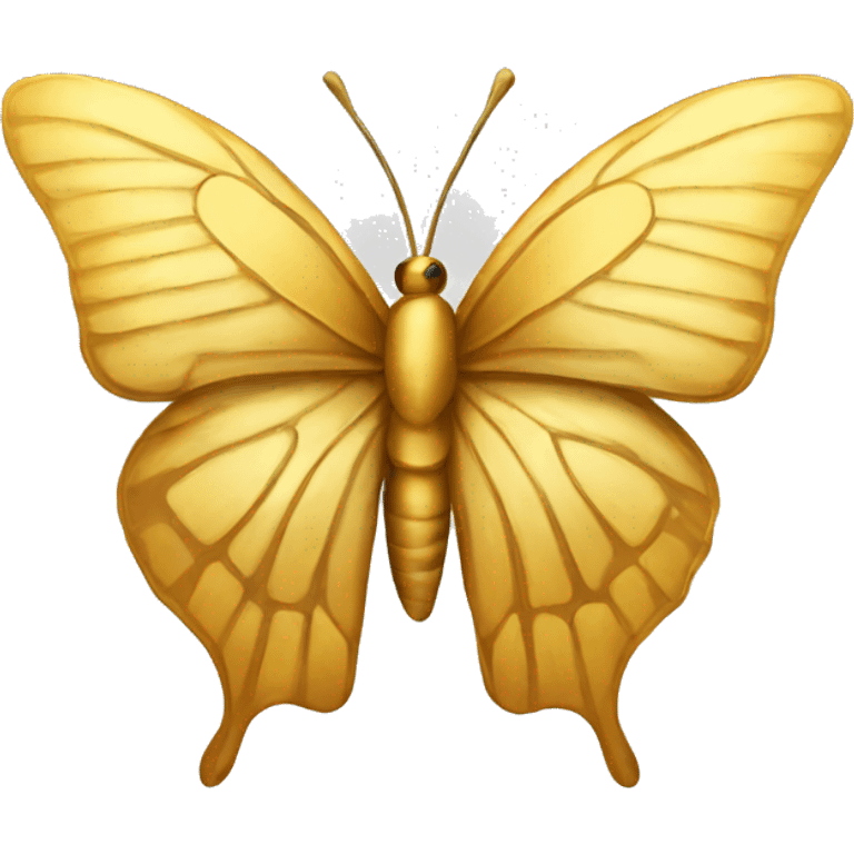 Emoji golden butterfly emoji