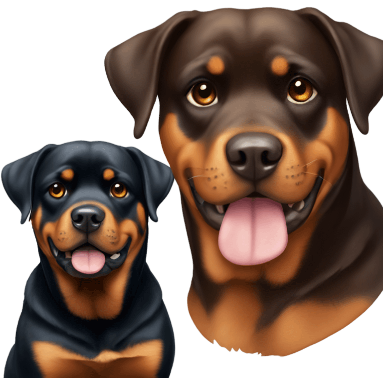 Tender Rottweiler emoji