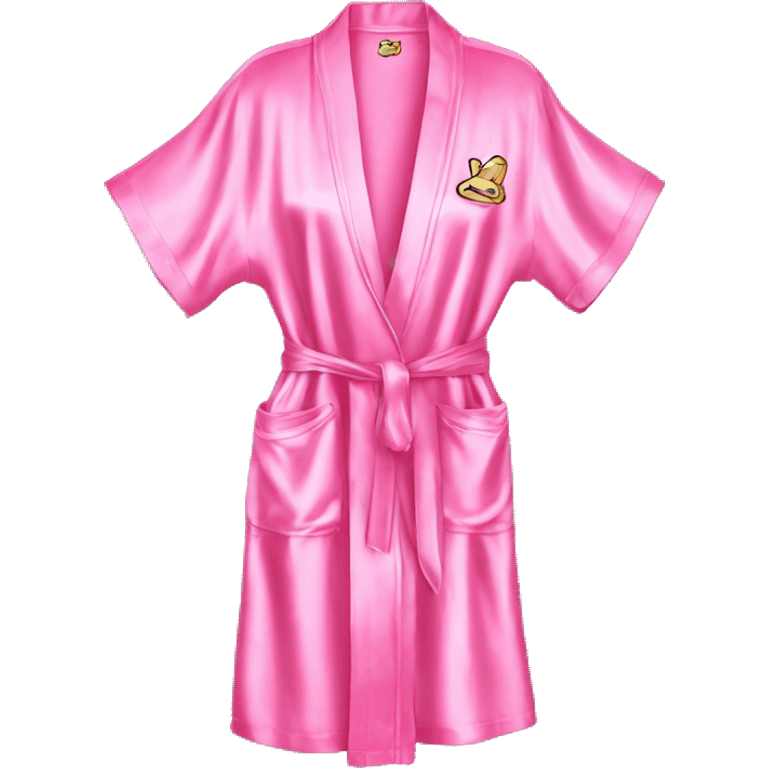 Victorias secret robe pink silk emoji