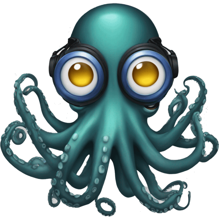 Dj octopus emoji