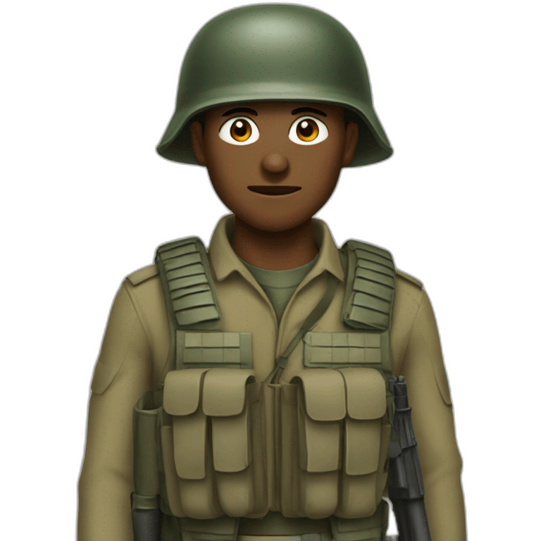 soldat algérien  emoji