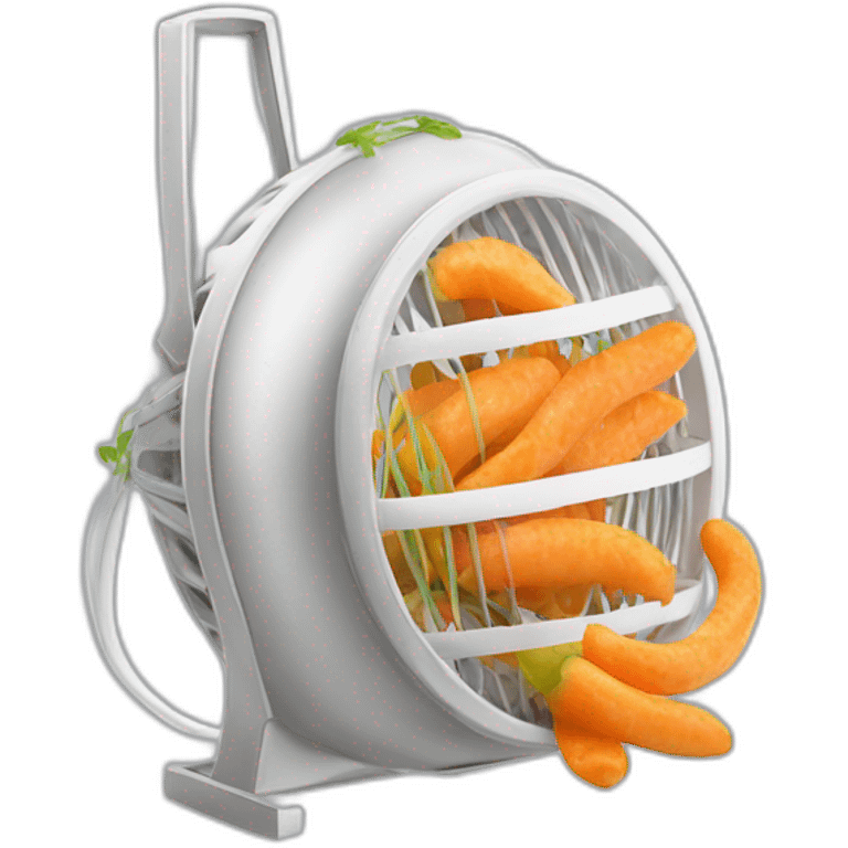 Ventilateur mange une carrote emoji