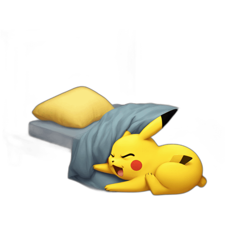 Sleeping pikachu emoji