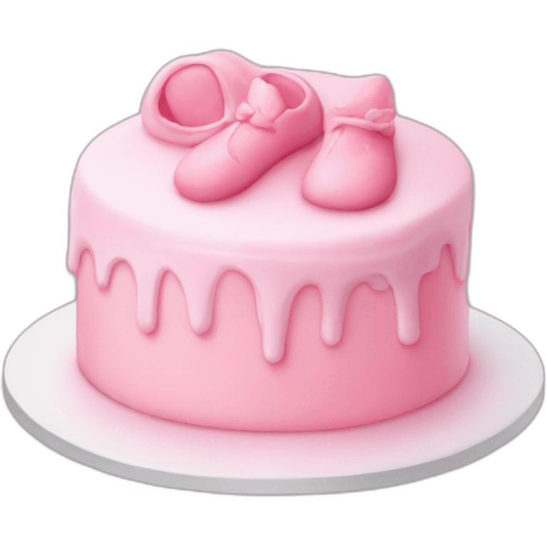 Baby pink cake emoji