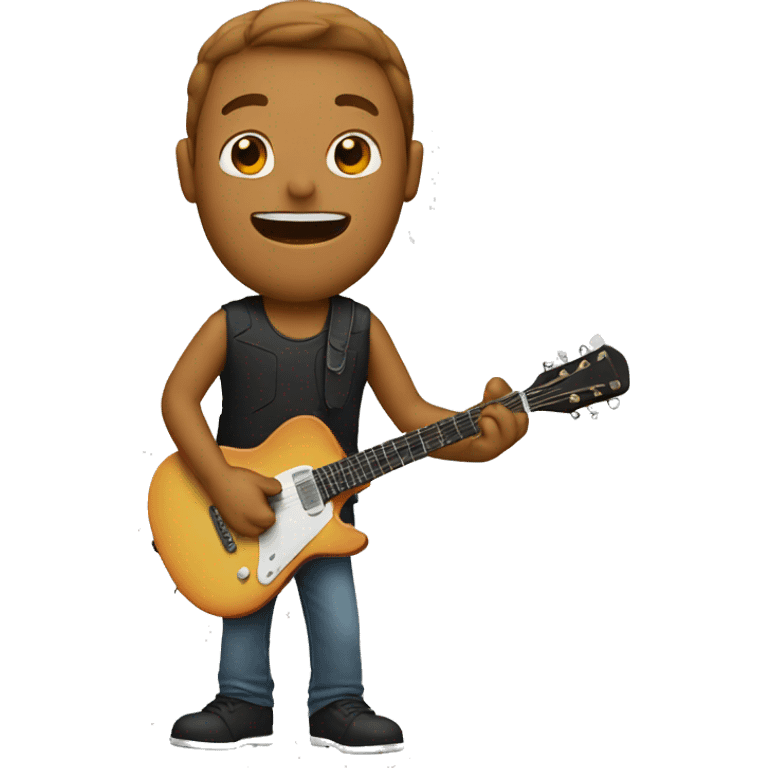 man playing guitar  emoji