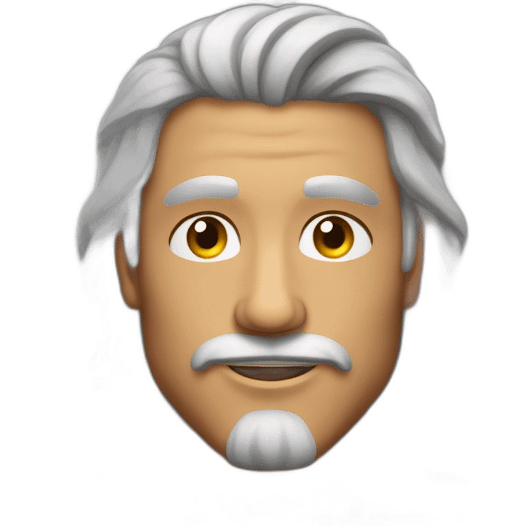 Homme musclé au cheveux long emoji