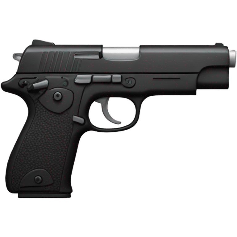 black gun emoji