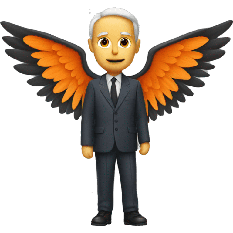 The bill with orange wings emoji