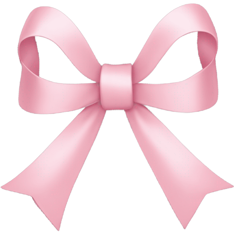 light pink ribbon bow emoji