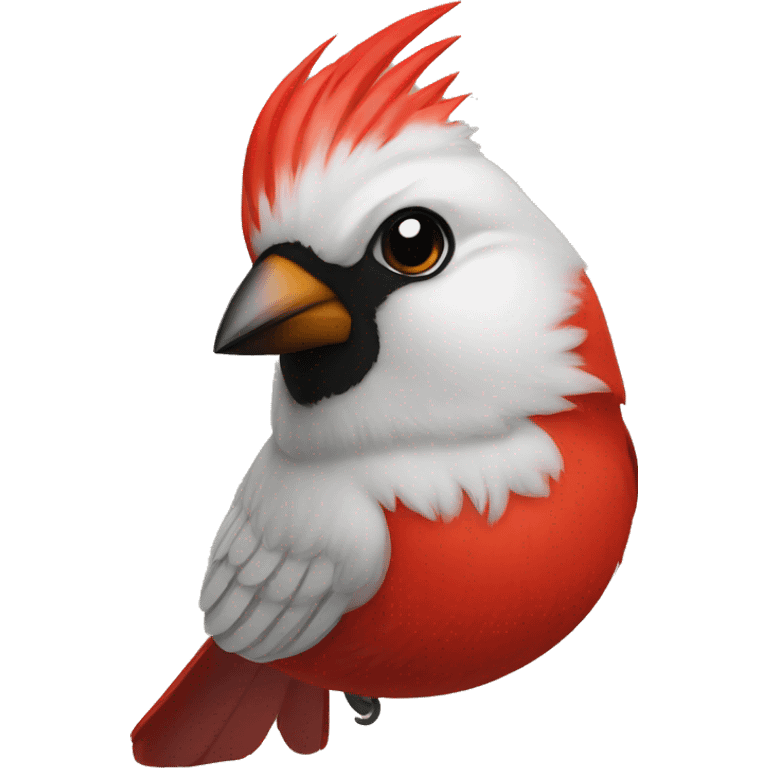 Cardinal bird emoji