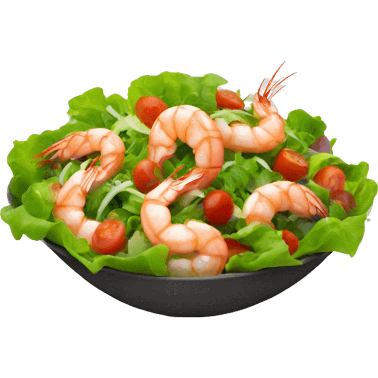 Salad with shrimps  emoji