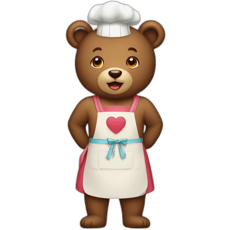 Bear with apron  emoji