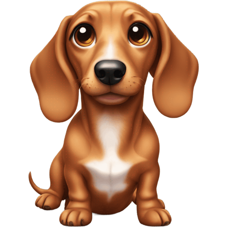 Cute dachshund  emoji