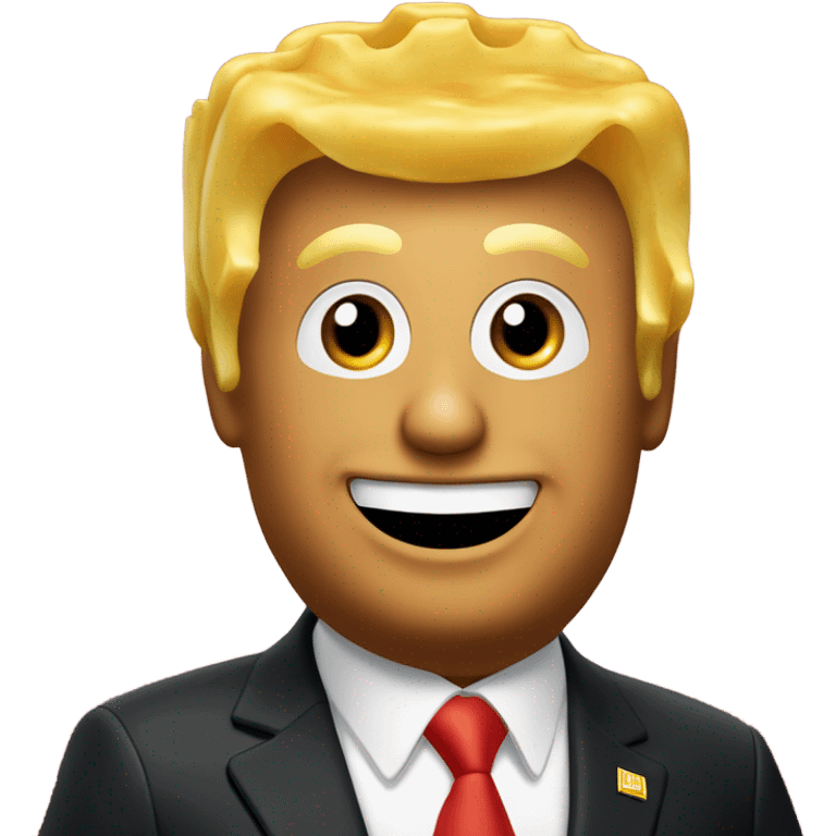 Trump holding McDonald’s French fries emoji