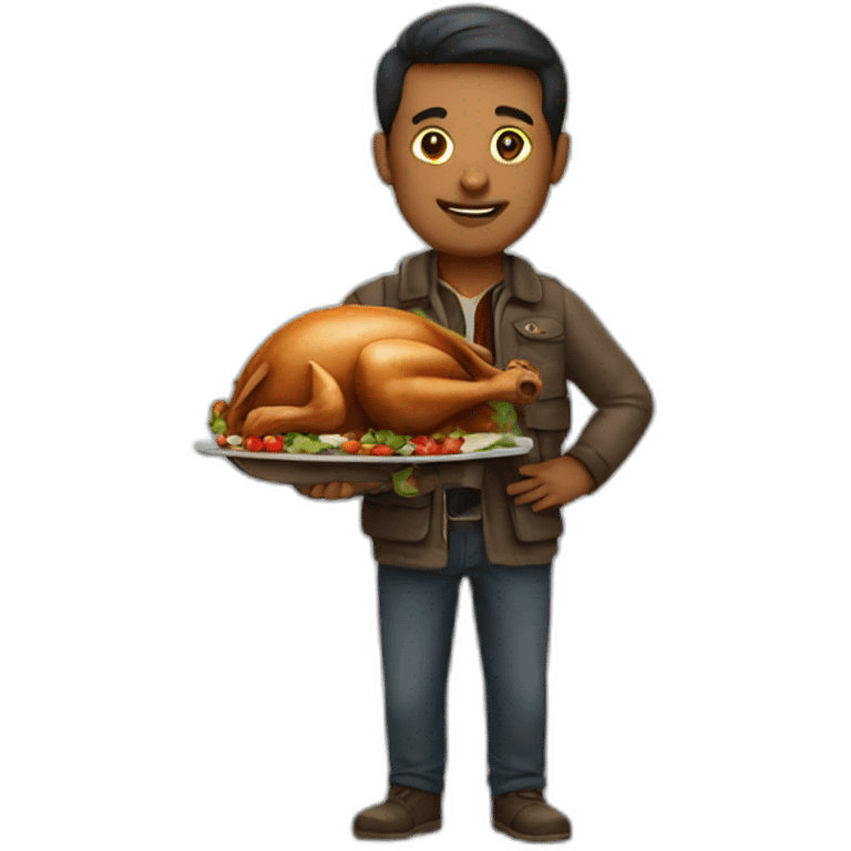 man with Turkey flag emoji