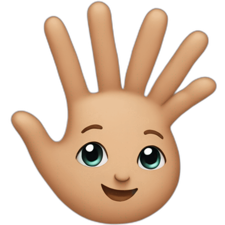 love you with hand emoji