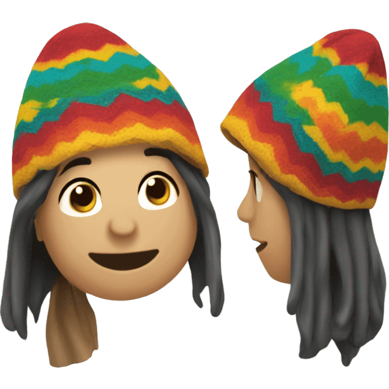 colorful peruvian chullo emoji