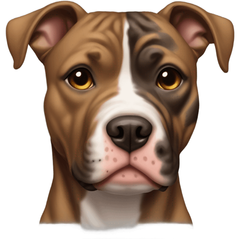 Brindle pitbull emoji