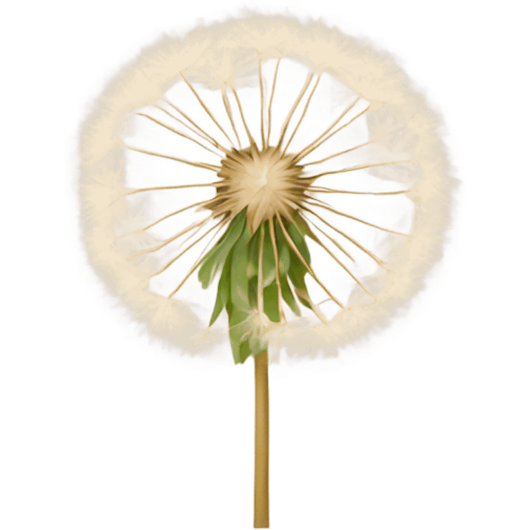 Beige dandelion emoji