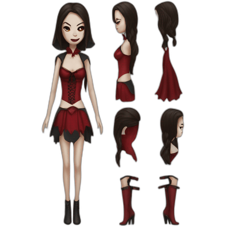 Girl vampire costumes emoji