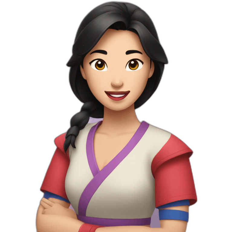 Mulan plays sport emoji