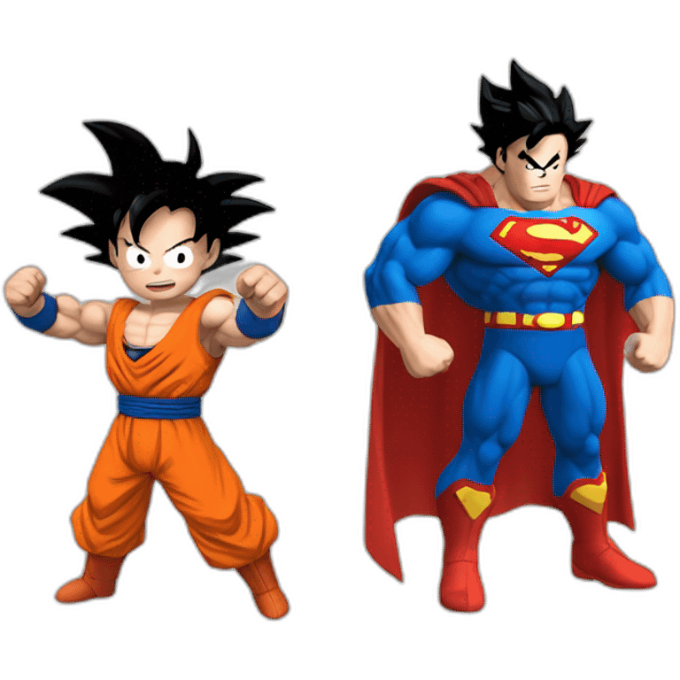 Goku cachetada a Superman emoji