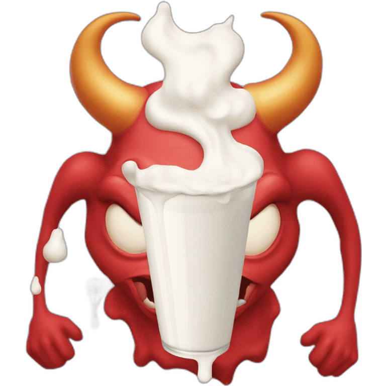 satan with milk emoji