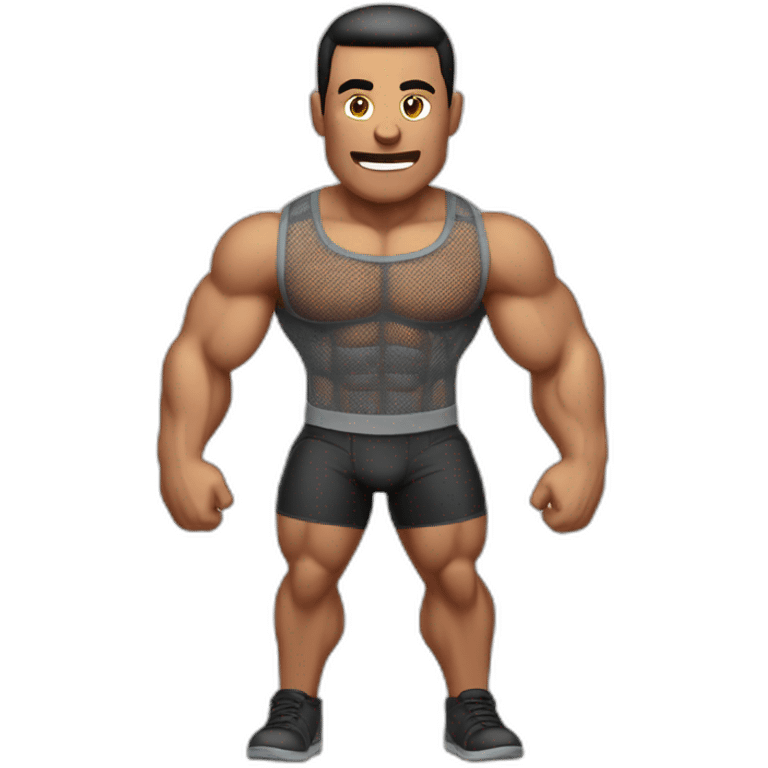 muscle-man-with-mesh-transparent-tight--shirt emoji