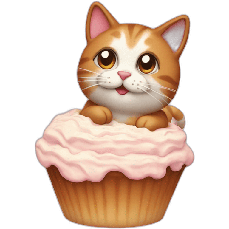 small cat in cake batter emoji