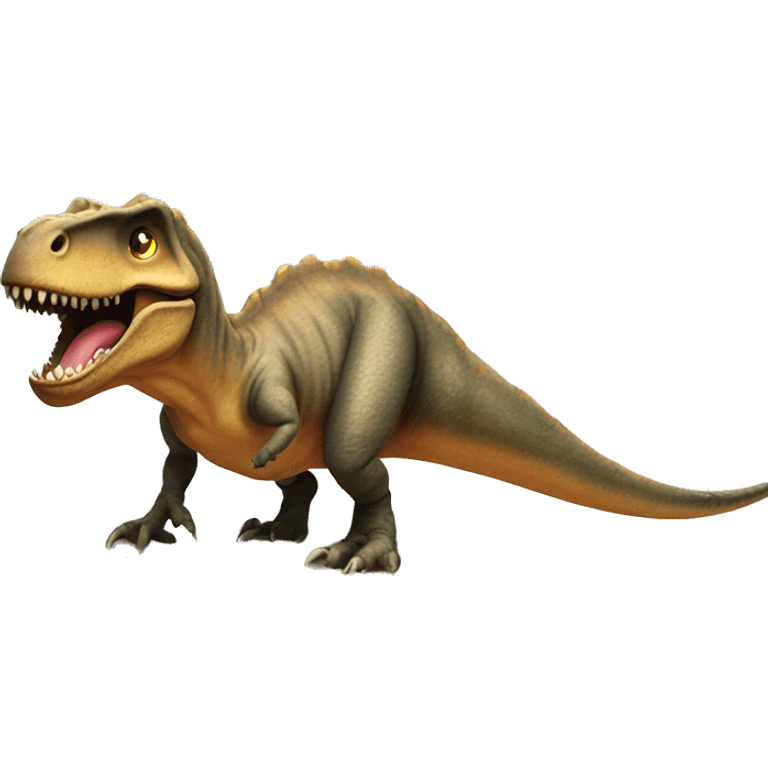 T.rex on the beach emoji